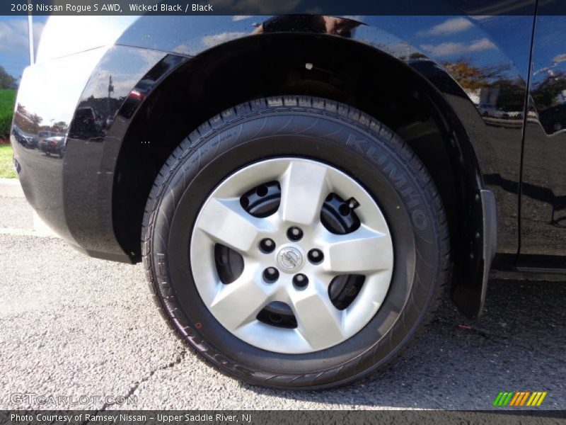 Wicked Black / Black 2008 Nissan Rogue S AWD