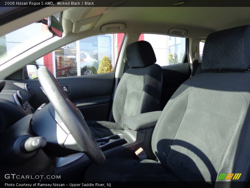 Wicked Black / Black 2008 Nissan Rogue S AWD