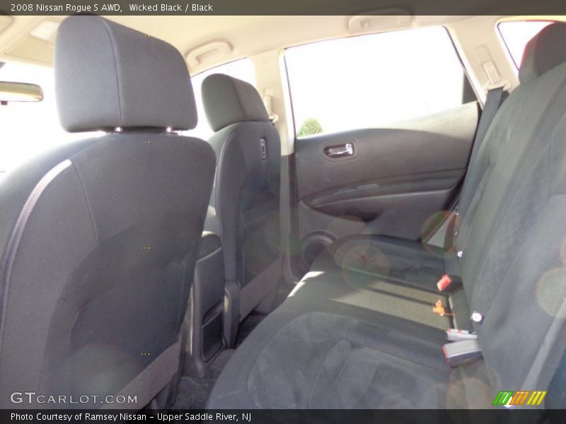 Wicked Black / Black 2008 Nissan Rogue S AWD