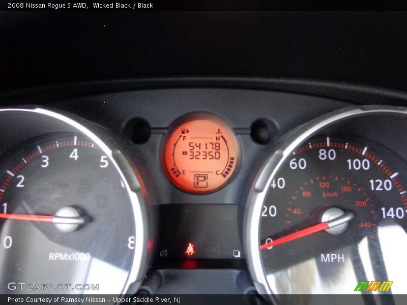 Wicked Black / Black 2008 Nissan Rogue S AWD