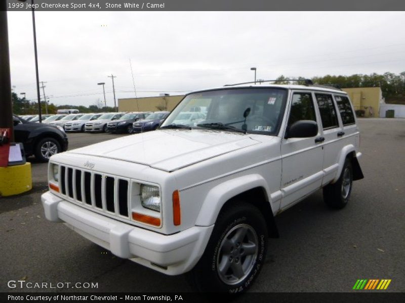 Stone White / Camel 1999 Jeep Cherokee Sport 4x4