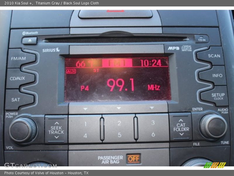 Titanium Gray / Black Soul Logo Cloth 2010 Kia Soul +