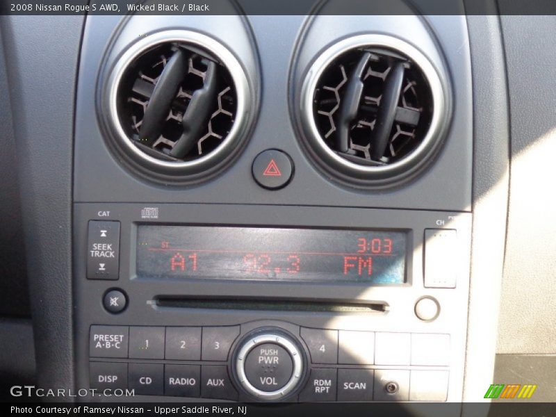 Wicked Black / Black 2008 Nissan Rogue S AWD