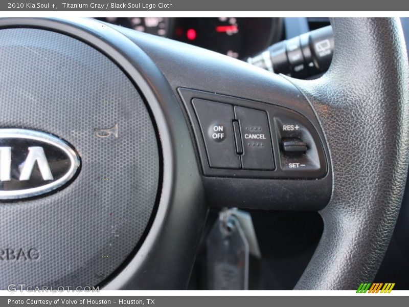 Titanium Gray / Black Soul Logo Cloth 2010 Kia Soul +