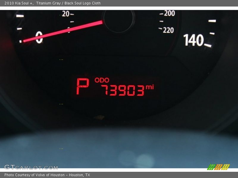 Titanium Gray / Black Soul Logo Cloth 2010 Kia Soul +