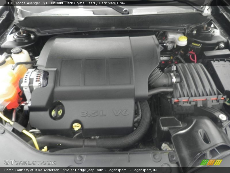 Brilliant Black Crystal Pearl / Dark Slate Gray 2010 Dodge Avenger R/T
