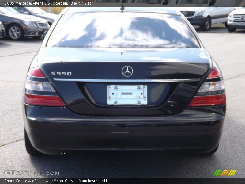 Black / Black 2009 Mercedes-Benz S 550 Sedan