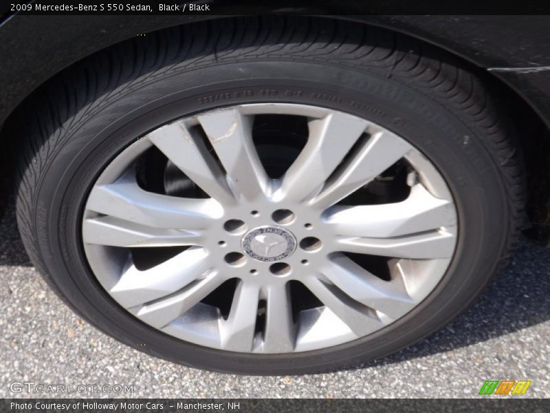 Black / Black 2009 Mercedes-Benz S 550 Sedan