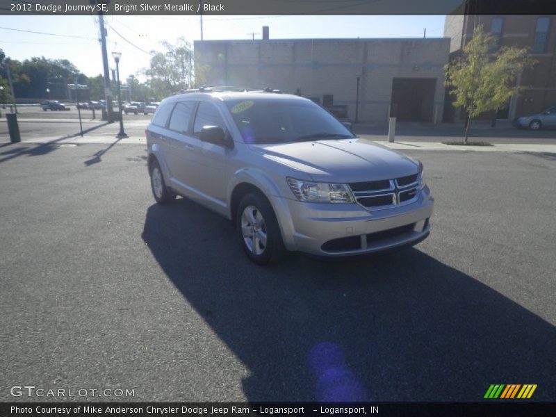 Bright Silver Metallic / Black 2012 Dodge Journey SE
