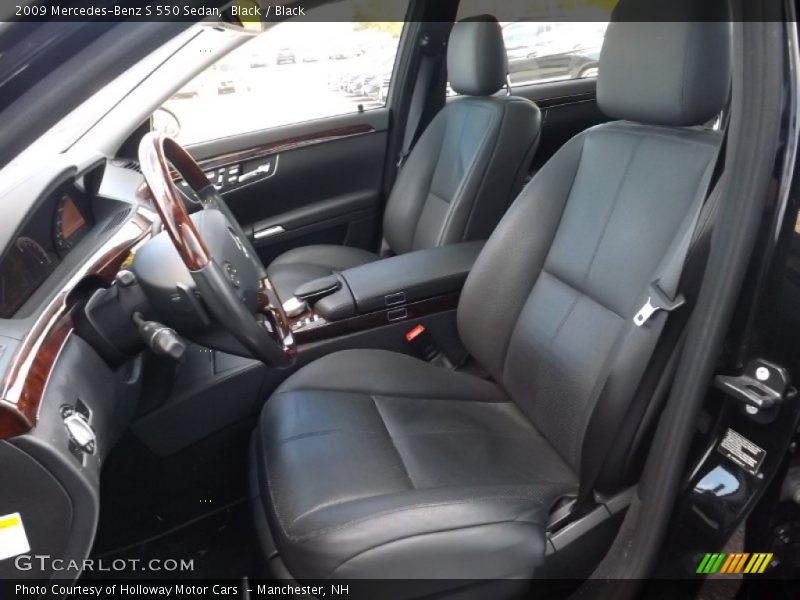 Black / Black 2009 Mercedes-Benz S 550 Sedan