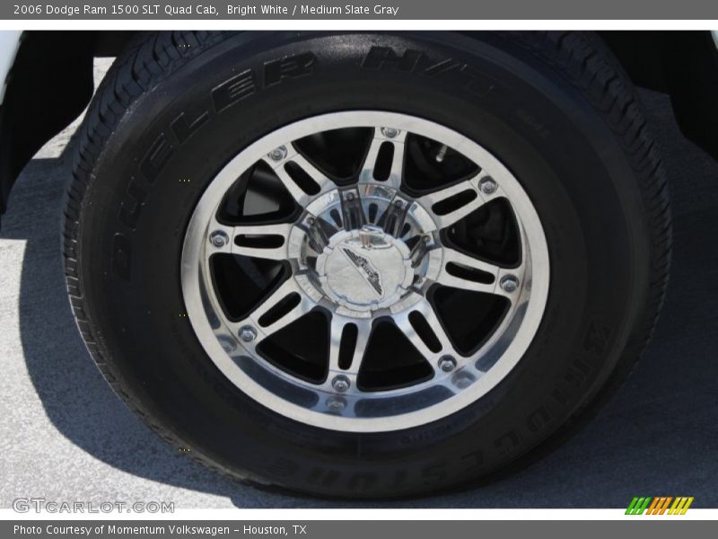 Bright White / Medium Slate Gray 2006 Dodge Ram 1500 SLT Quad Cab