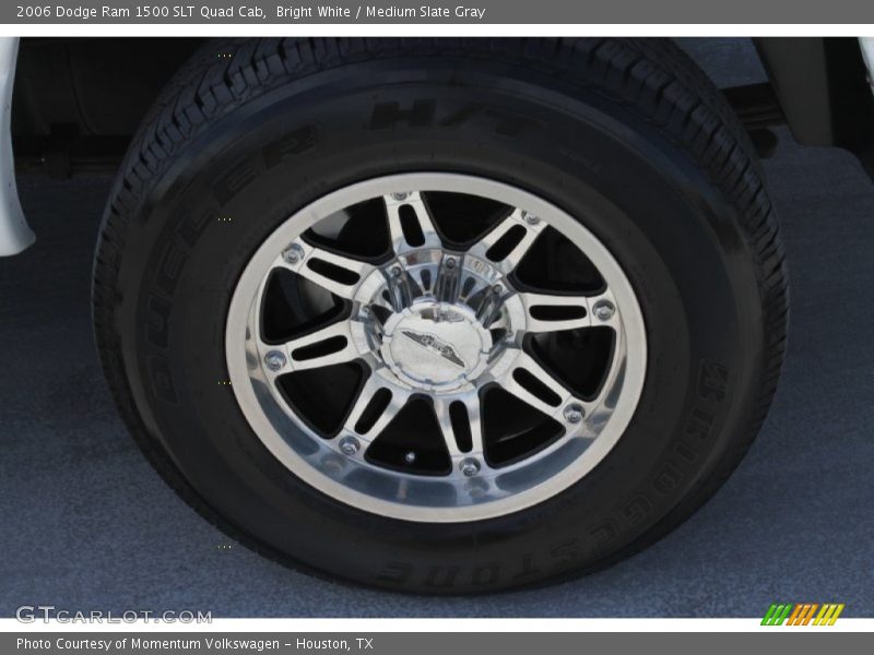Bright White / Medium Slate Gray 2006 Dodge Ram 1500 SLT Quad Cab