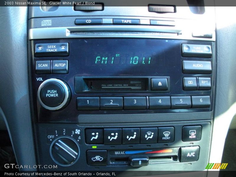Glacier White Pearl / Blond 2003 Nissan Maxima SE