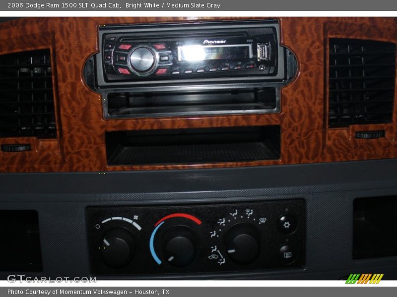 Bright White / Medium Slate Gray 2006 Dodge Ram 1500 SLT Quad Cab
