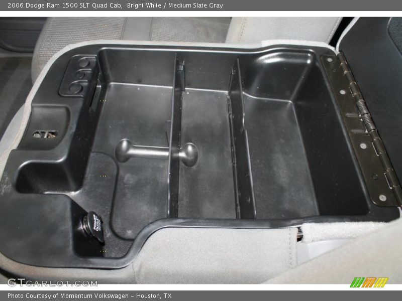 Bright White / Medium Slate Gray 2006 Dodge Ram 1500 SLT Quad Cab