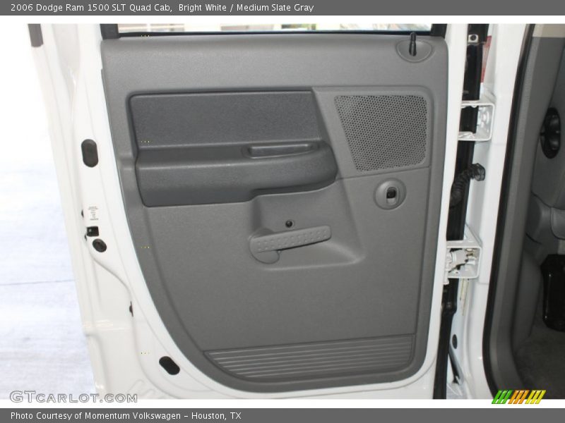 Bright White / Medium Slate Gray 2006 Dodge Ram 1500 SLT Quad Cab