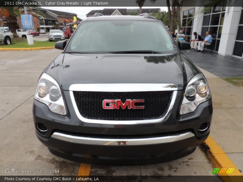 Cyber Gray Metallic / Light Titanium 2011 GMC Acadia SL