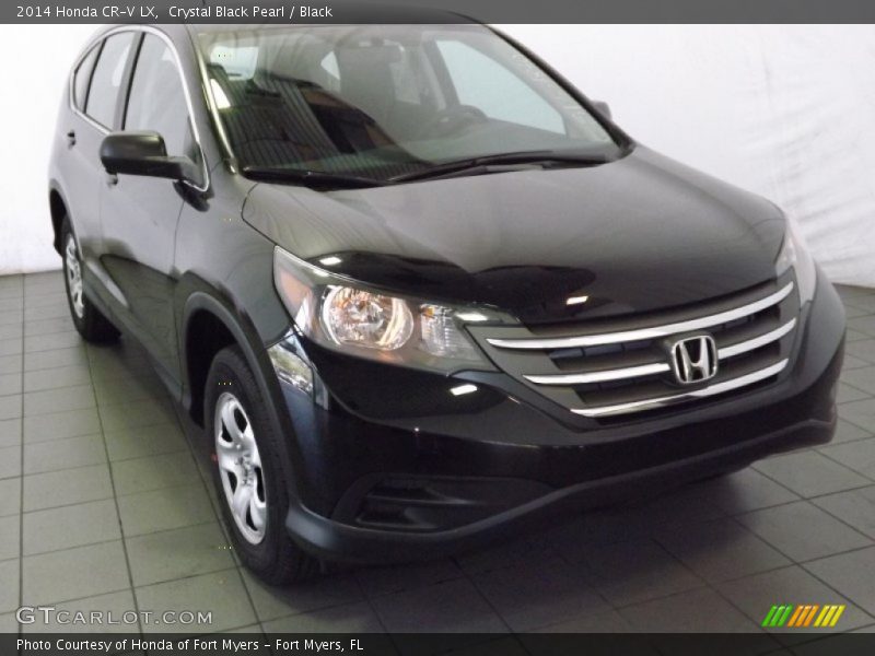 Crystal Black Pearl / Black 2014 Honda CR-V LX