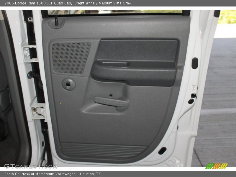 Bright White / Medium Slate Gray 2006 Dodge Ram 1500 SLT Quad Cab