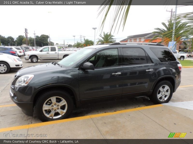 Cyber Gray Metallic / Light Titanium 2011 GMC Acadia SL