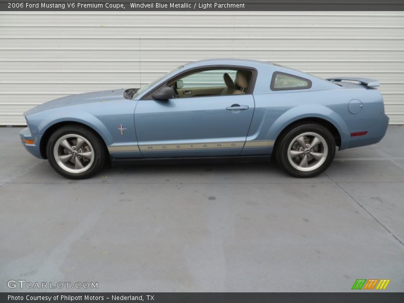 Windveil Blue Metallic / Light Parchment 2006 Ford Mustang V6 Premium Coupe