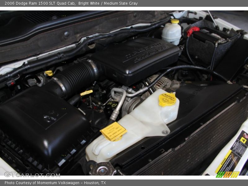 Bright White / Medium Slate Gray 2006 Dodge Ram 1500 SLT Quad Cab