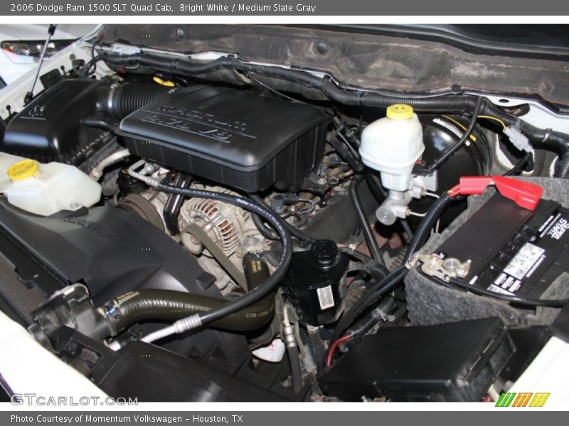 Bright White / Medium Slate Gray 2006 Dodge Ram 1500 SLT Quad Cab