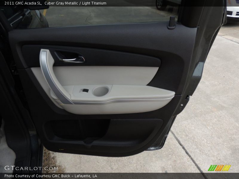 Cyber Gray Metallic / Light Titanium 2011 GMC Acadia SL
