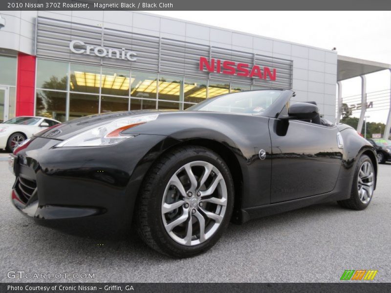 Magnetic Black / Black Cloth 2010 Nissan 370Z Roadster