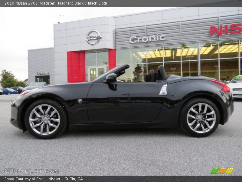 Magnetic Black / Black Cloth 2010 Nissan 370Z Roadster