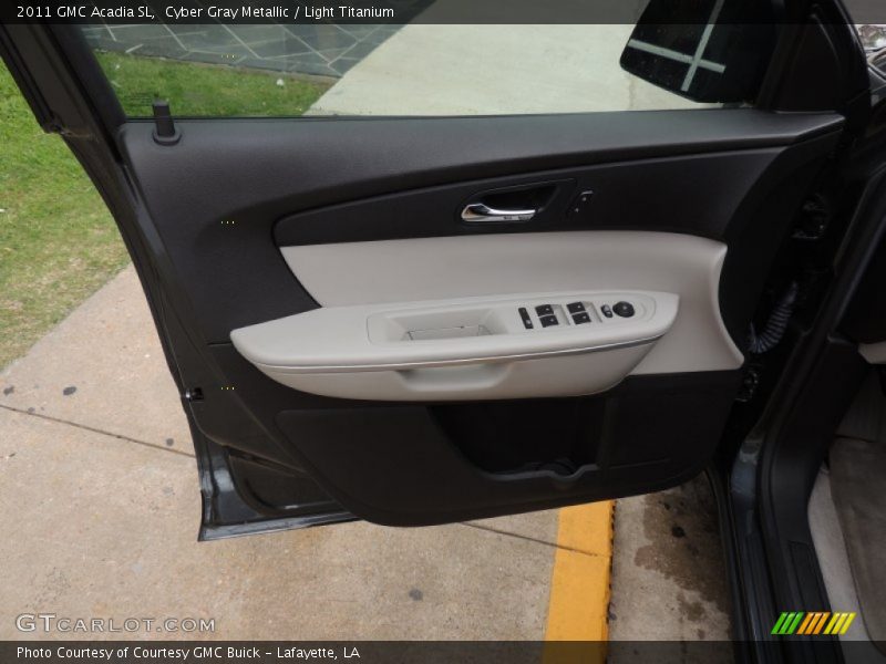 Cyber Gray Metallic / Light Titanium 2011 GMC Acadia SL