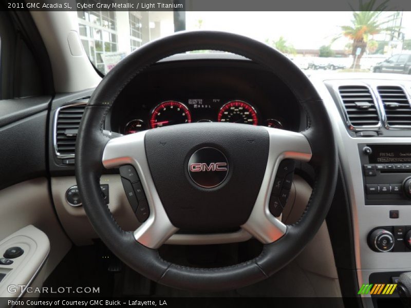 Cyber Gray Metallic / Light Titanium 2011 GMC Acadia SL