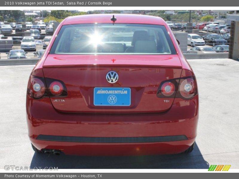 Salsa Red / Cornsilk Beige 2010 Volkswagen Jetta TDI Sedan