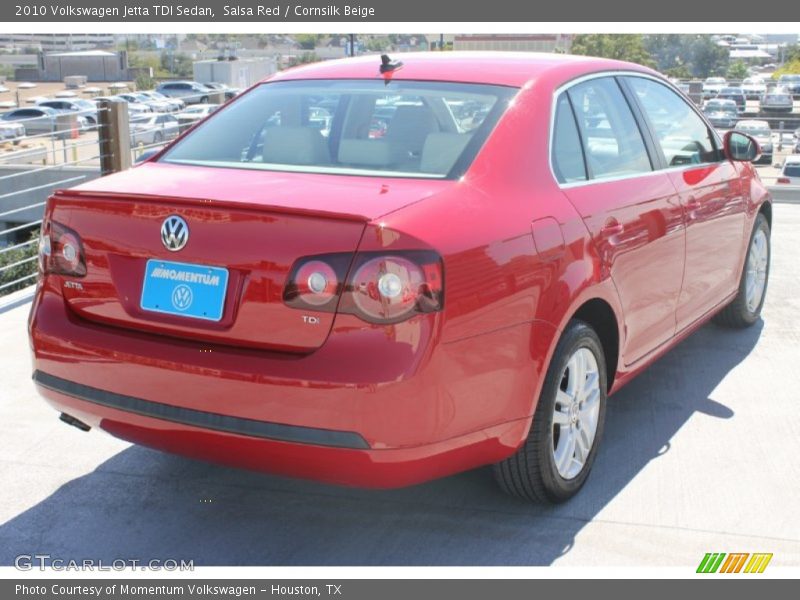 Salsa Red / Cornsilk Beige 2010 Volkswagen Jetta TDI Sedan