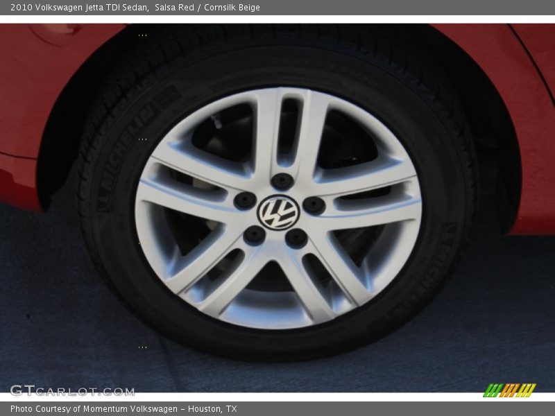 Salsa Red / Cornsilk Beige 2010 Volkswagen Jetta TDI Sedan