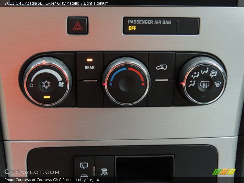Cyber Gray Metallic / Light Titanium 2011 GMC Acadia SL