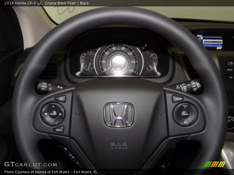 Crystal Black Pearl / Black 2014 Honda CR-V LX