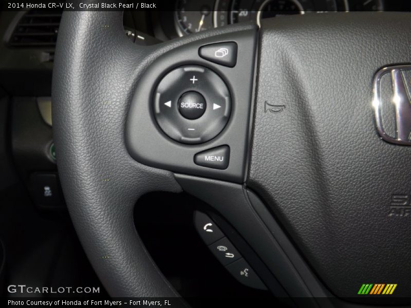 Crystal Black Pearl / Black 2014 Honda CR-V LX