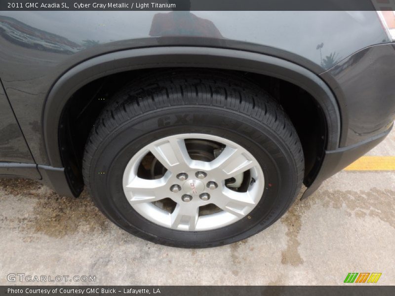 Cyber Gray Metallic / Light Titanium 2011 GMC Acadia SL