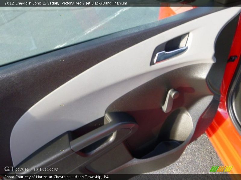Victory Red / Jet Black/Dark Titanium 2012 Chevrolet Sonic LS Sedan