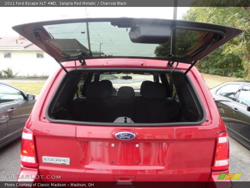 Sangria Red Metallic / Charcoal Black 2011 Ford Escape XLT 4WD