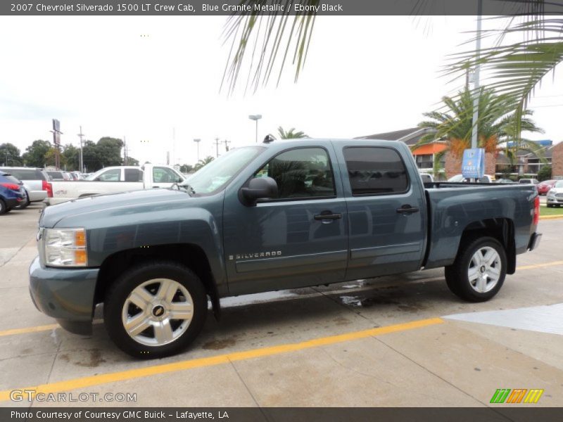 Blue Granite Metallic / Ebony Black 2007 Chevrolet Silverado 1500 LT Crew Cab