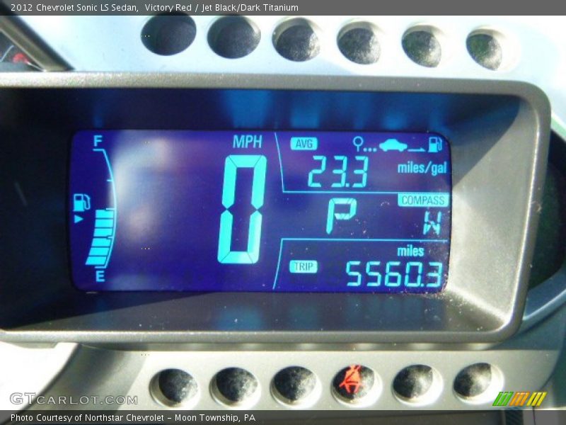 Victory Red / Jet Black/Dark Titanium 2012 Chevrolet Sonic LS Sedan