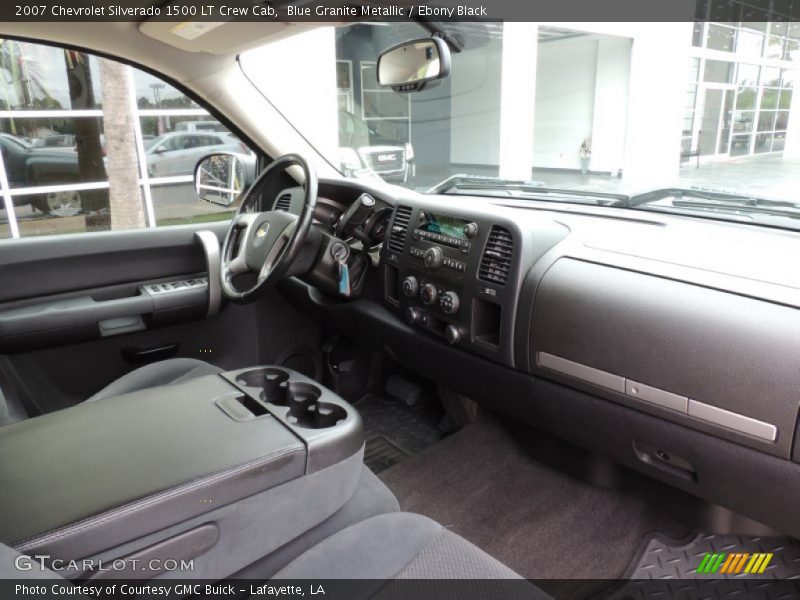 Blue Granite Metallic / Ebony Black 2007 Chevrolet Silverado 1500 LT Crew Cab