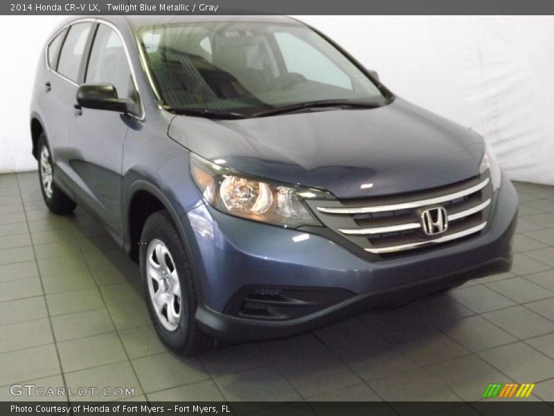 Twilight Blue Metallic / Gray 2014 Honda CR-V LX