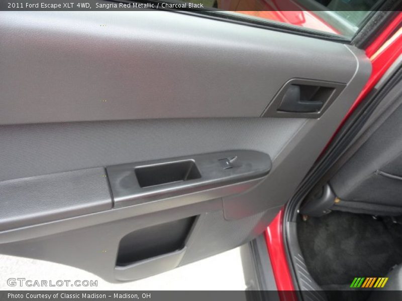 Sangria Red Metallic / Charcoal Black 2011 Ford Escape XLT 4WD