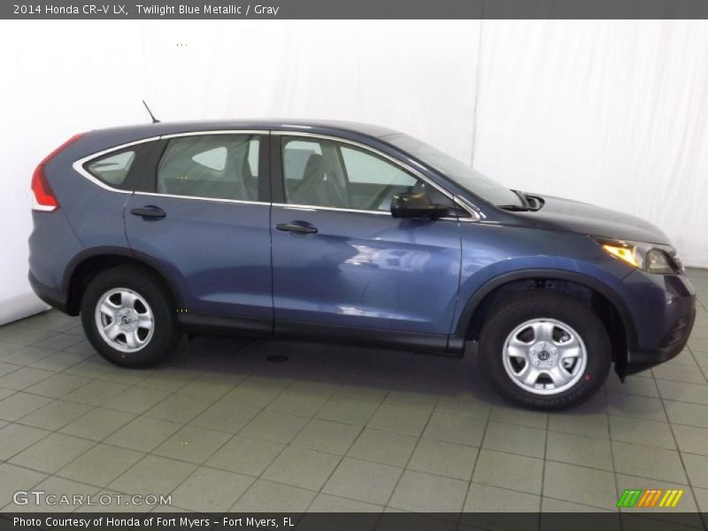 Twilight Blue Metallic / Gray 2014 Honda CR-V LX