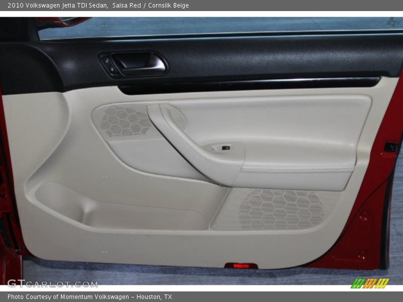 Salsa Red / Cornsilk Beige 2010 Volkswagen Jetta TDI Sedan
