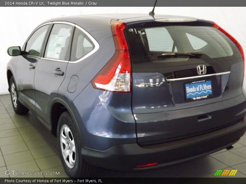 Twilight Blue Metallic / Gray 2014 Honda CR-V LX