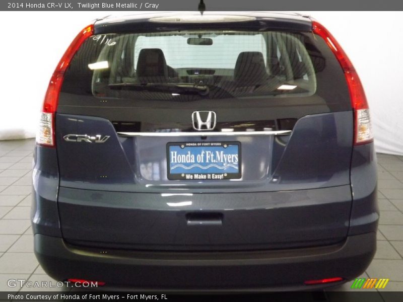 Twilight Blue Metallic / Gray 2014 Honda CR-V LX